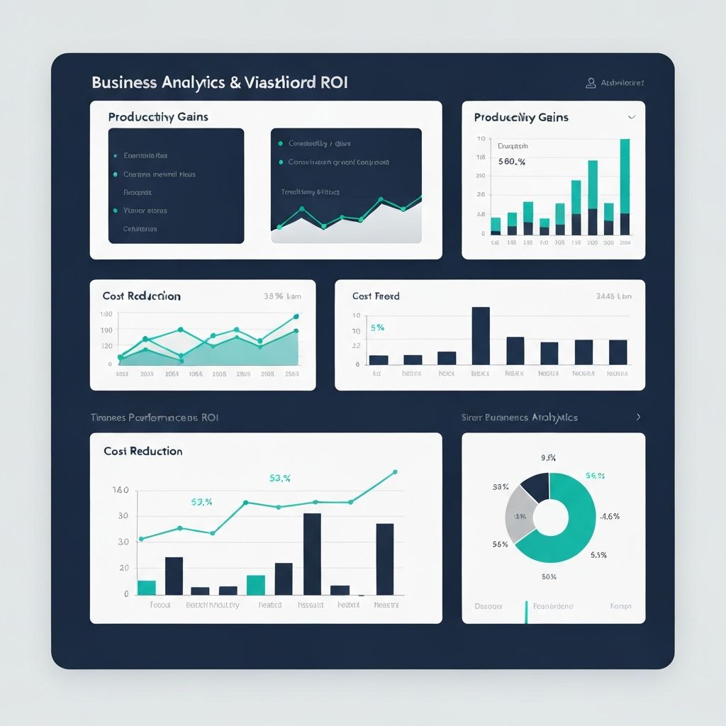 Business analytics showing productivity gains from agentic development